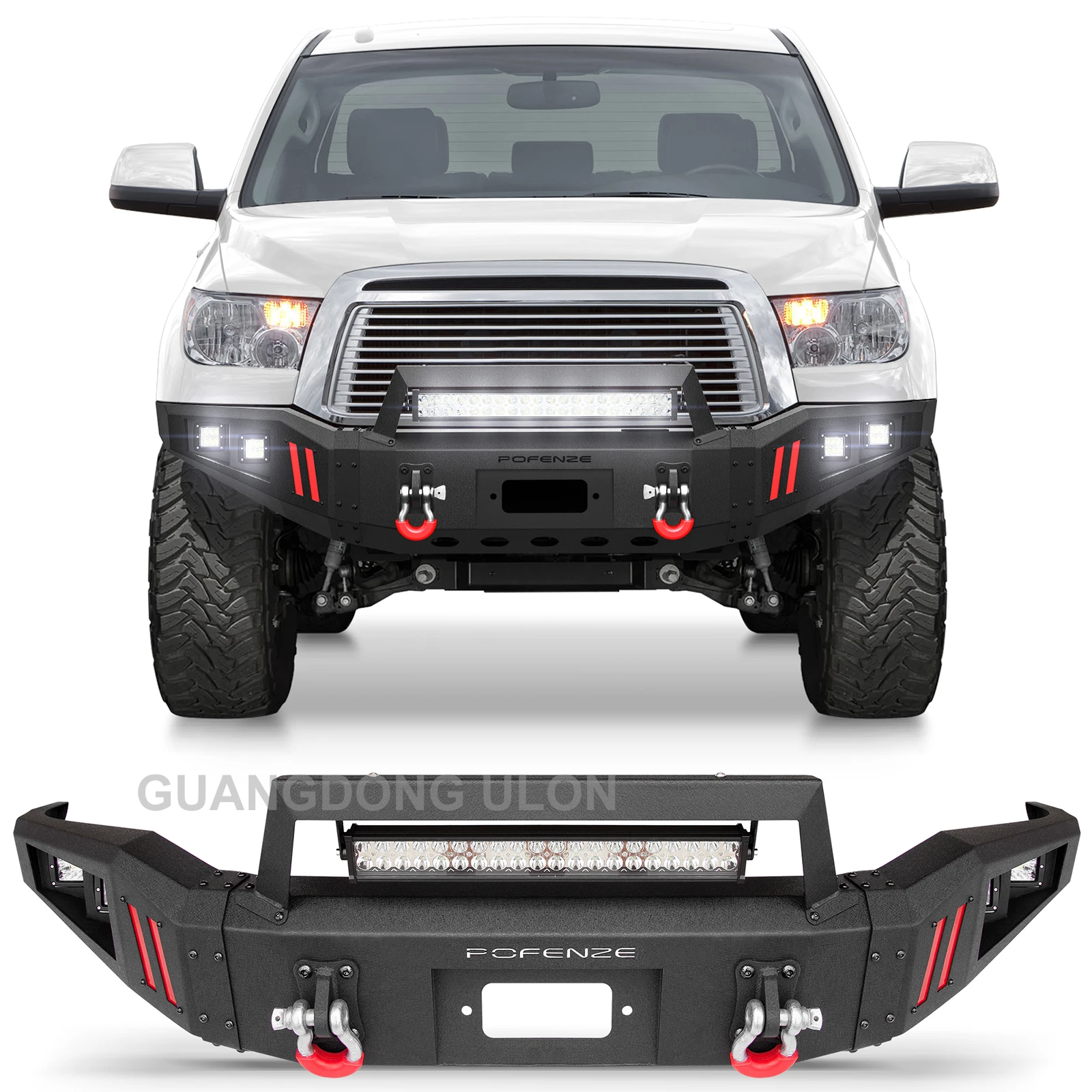 Factory Price Offroad Accessories 4x4 truck Steel Body Parts Front Winch Bumper Aftermarket Body Kit for Toyota Tundra 2007-2013