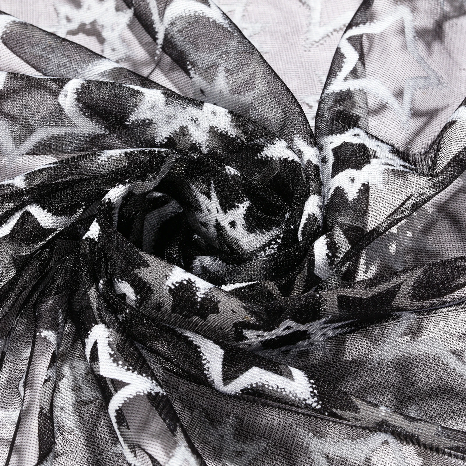 Индивидуальный принт стрейч сетка 40D 100% полиэфирная ткань для женского платья