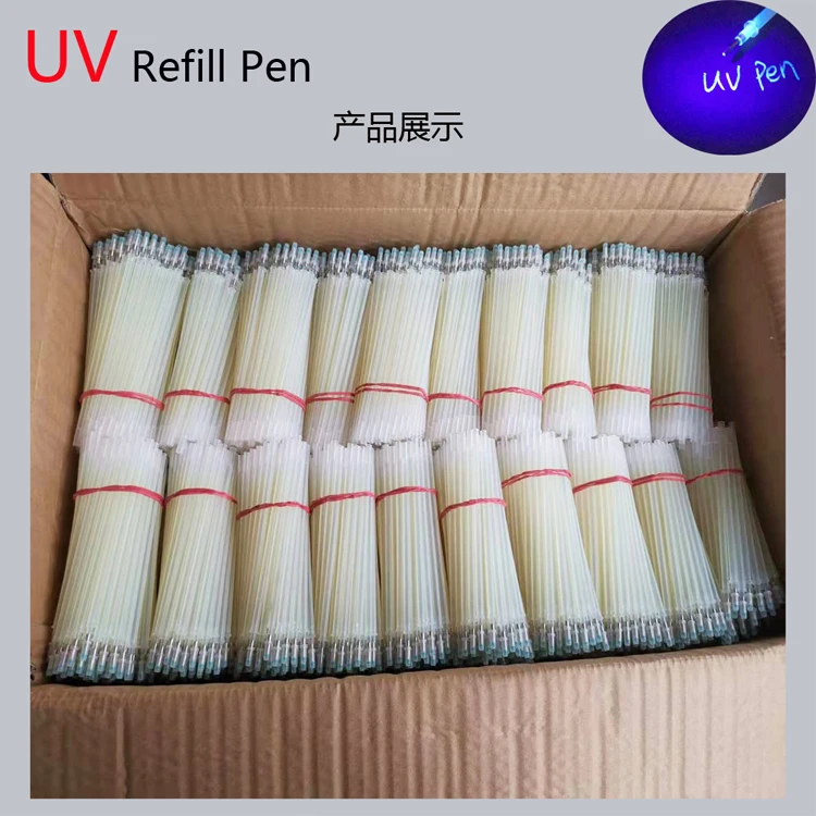 Uv invisible Refill pen Secret spy message marker with uv light pen ideas for garment and leather industry