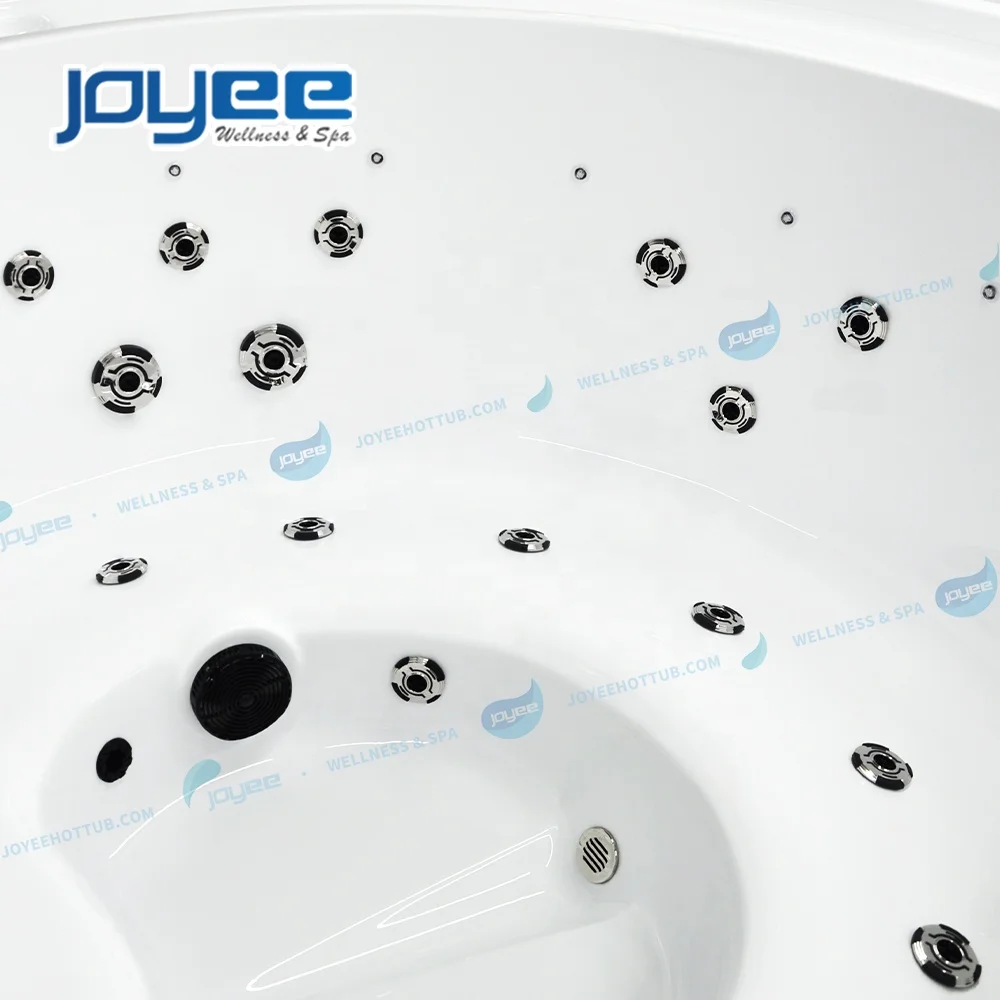 JOYEE OEM China Factory Wholesale Round Overflow Style 4 5 6 Persons Massage Hot Tub Spa 4 Swim Pool