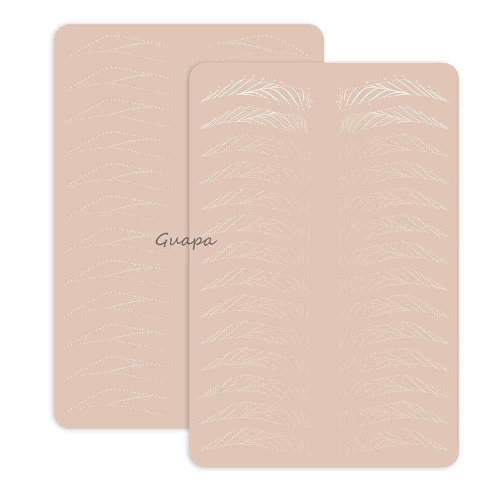 Private Label Oem Permanent Makeup Silicone Pad Lip and Eyebrow Microshading Tattoo Practice Skin Hairstroke practice pad