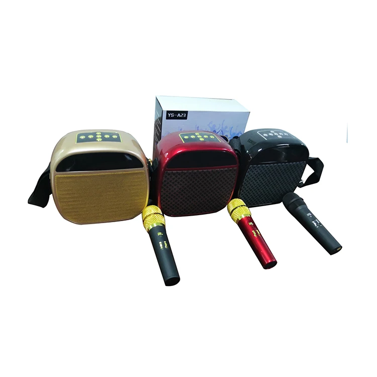 
YS-A23 Portable Wireless Karaoke Outdoor Subwoofer Usb / Tf/FM /Aux/microphone for Blue-tooth Speaker 