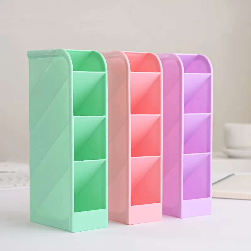 Desk stationary accessories Plastic Pen organizer Pencil stand holder for Home Office