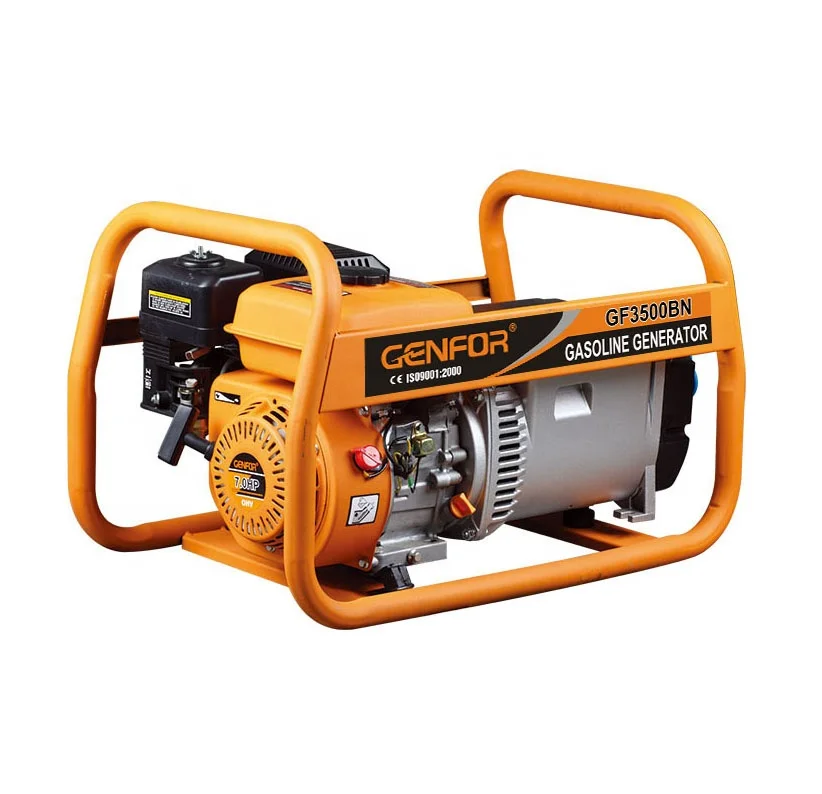 8KVA simple design single phase three phase Portable Generator Key start Gasoline generator Brush type