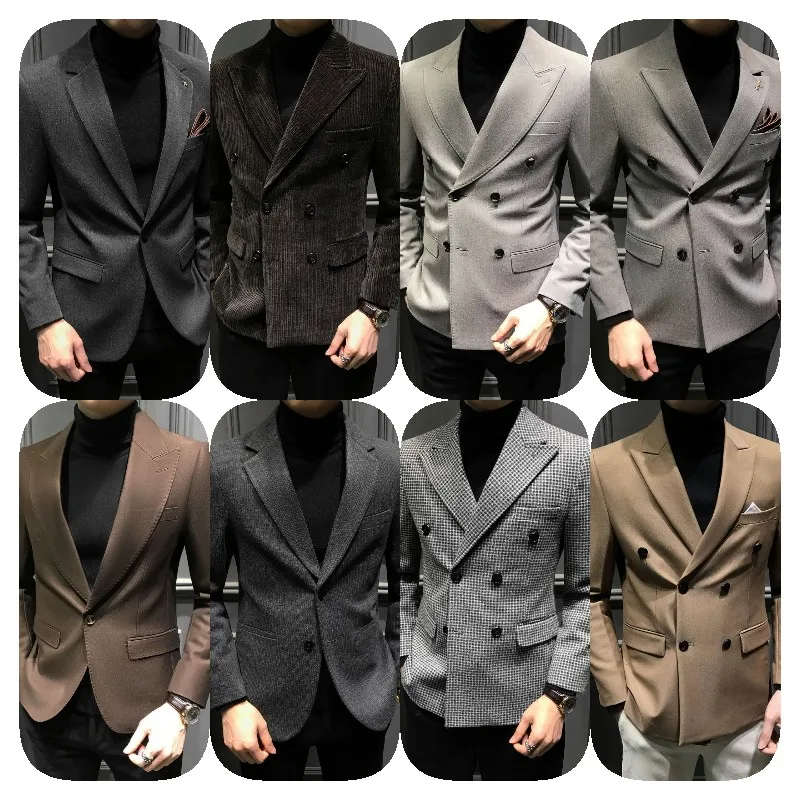 OEM Custom High Quality blazer hombre formal Groom Suit For Wedding Business Suit Plus Size Men Suit 3 Pieces slim/button
