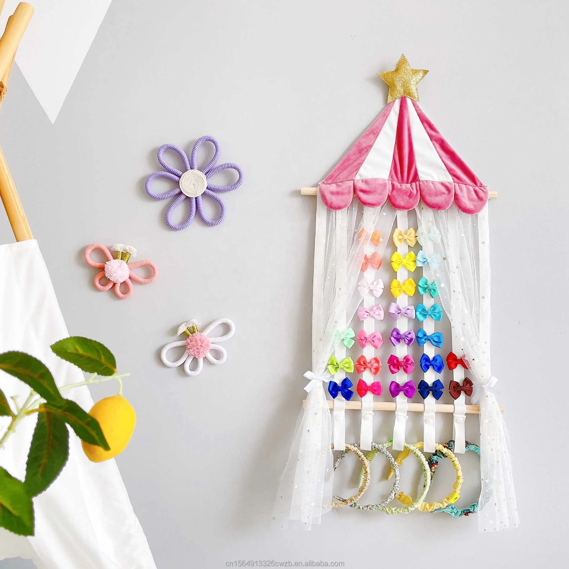 Headband Stabilizer Hair Accessories Sorting Game Tent Girl Baby Accessories Storage Wall Decoration