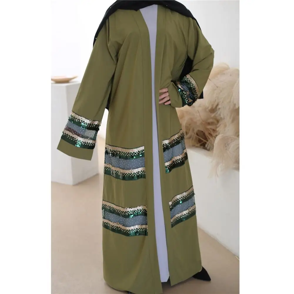 
Oman Qatar Dubai Abaya Kimono for Women Quality Muslim Dress Maxi Dresses Open Design 