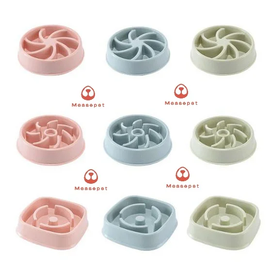 Производитель, новый дизайн, оптовая продажа, многоцветные миски для собак с медленной кормушкой