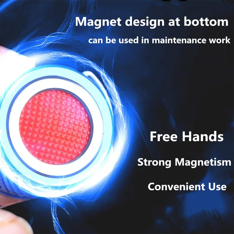 Warsun 1802 waterproof Small portable 14500 AA Rechargeable battery magnet linternas led torch light mini flashlight for Camping