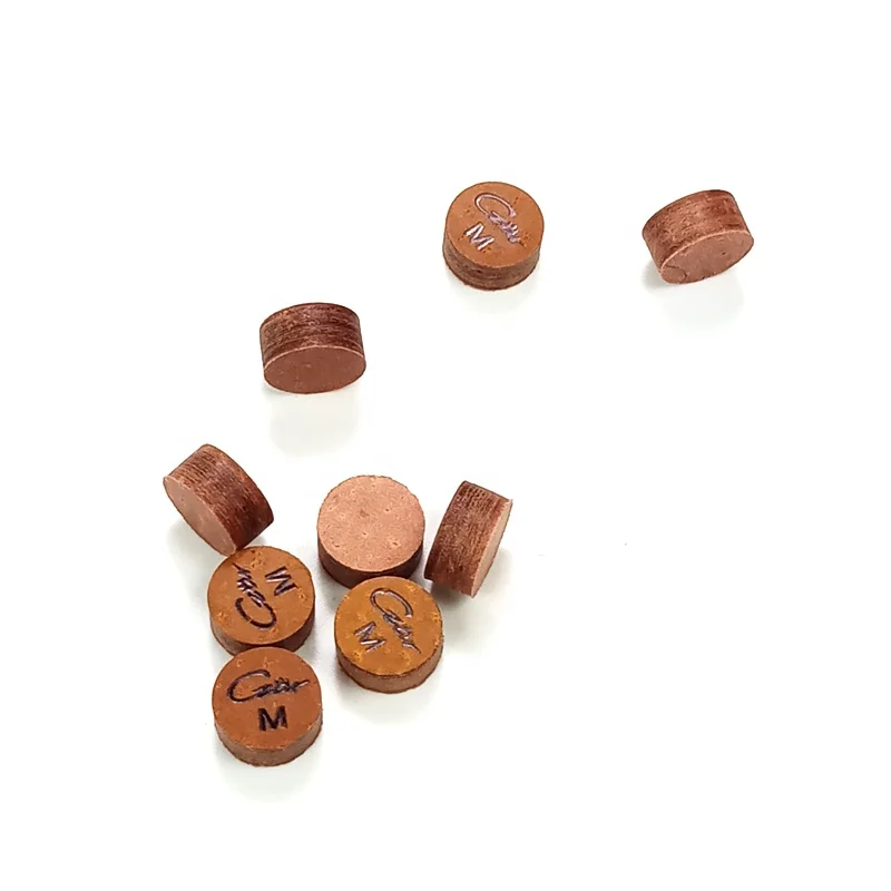 
Original Czar cue tips Taiwan Professional 14mm Brown Billiards Pool cue tips Billiards Accessories high quality 