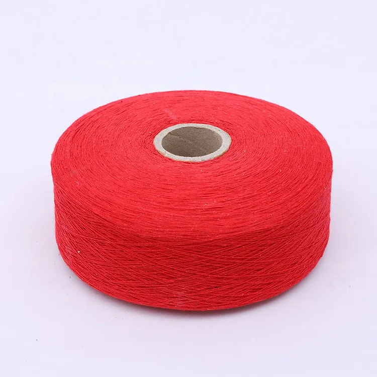 Professional manufacturer watermelon red recycled cotton yarn