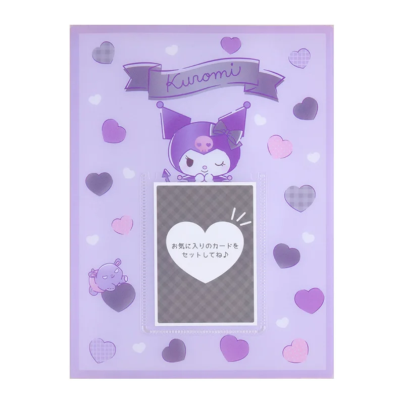 Kawaii Sanrios Binder Photocards Cover Anime Kuromi Melody Pachacco Photo Album Cartoon Collect Book Scrapbook Card Holder Gift