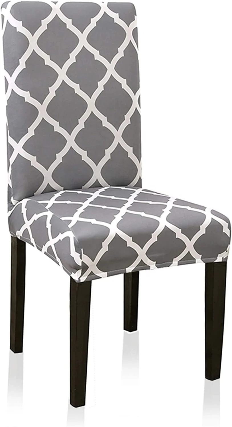 4 шт./упаковка, чехол на обеденный стул, диван для кухни, гостиницы, стола, съемный моющийся Мягкий эластичный чехол на обеденный стул с геометрическим принтом