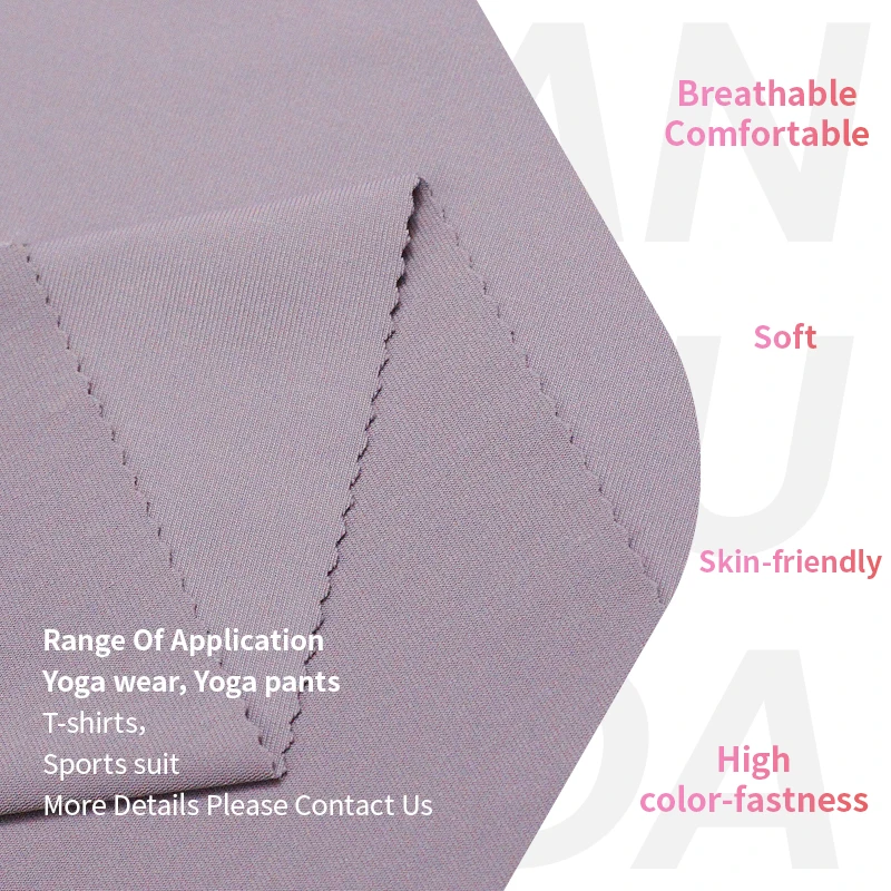 Breathable men activvewear shirts nylon women yoga wear pants wrap plain textured stretch elastane spandex fabric