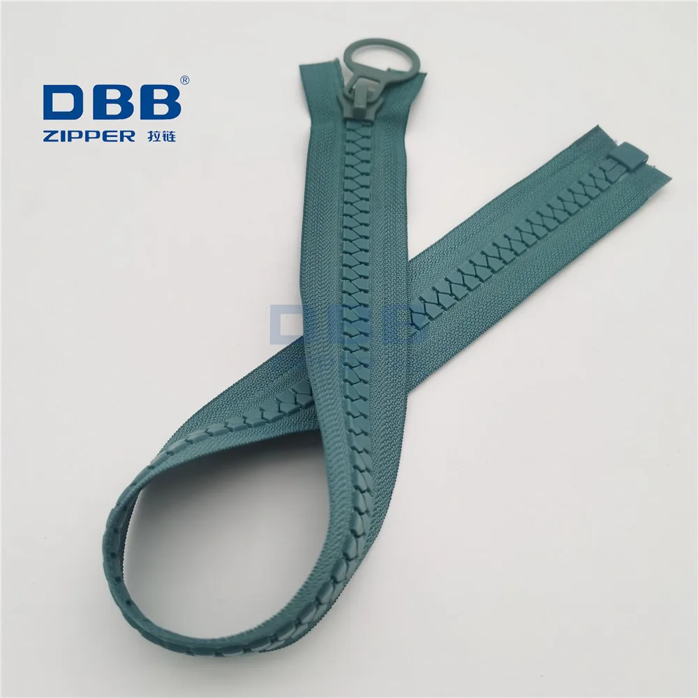 
8#10#20 wholesale custom colorful big large polyester zipper plastic resin open end zipper for tent tarpaulin 
