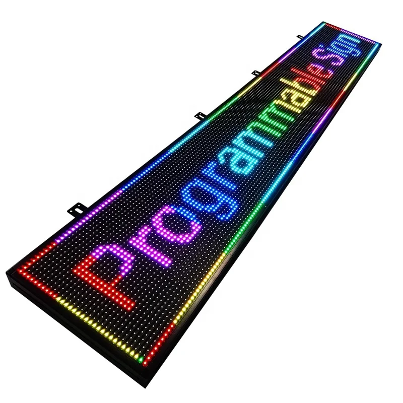 Внешний RGB полноцветный Wi-Fi светодиодный прокручивающийся знак высокой яркости программируемый для магазина бизнес-доска