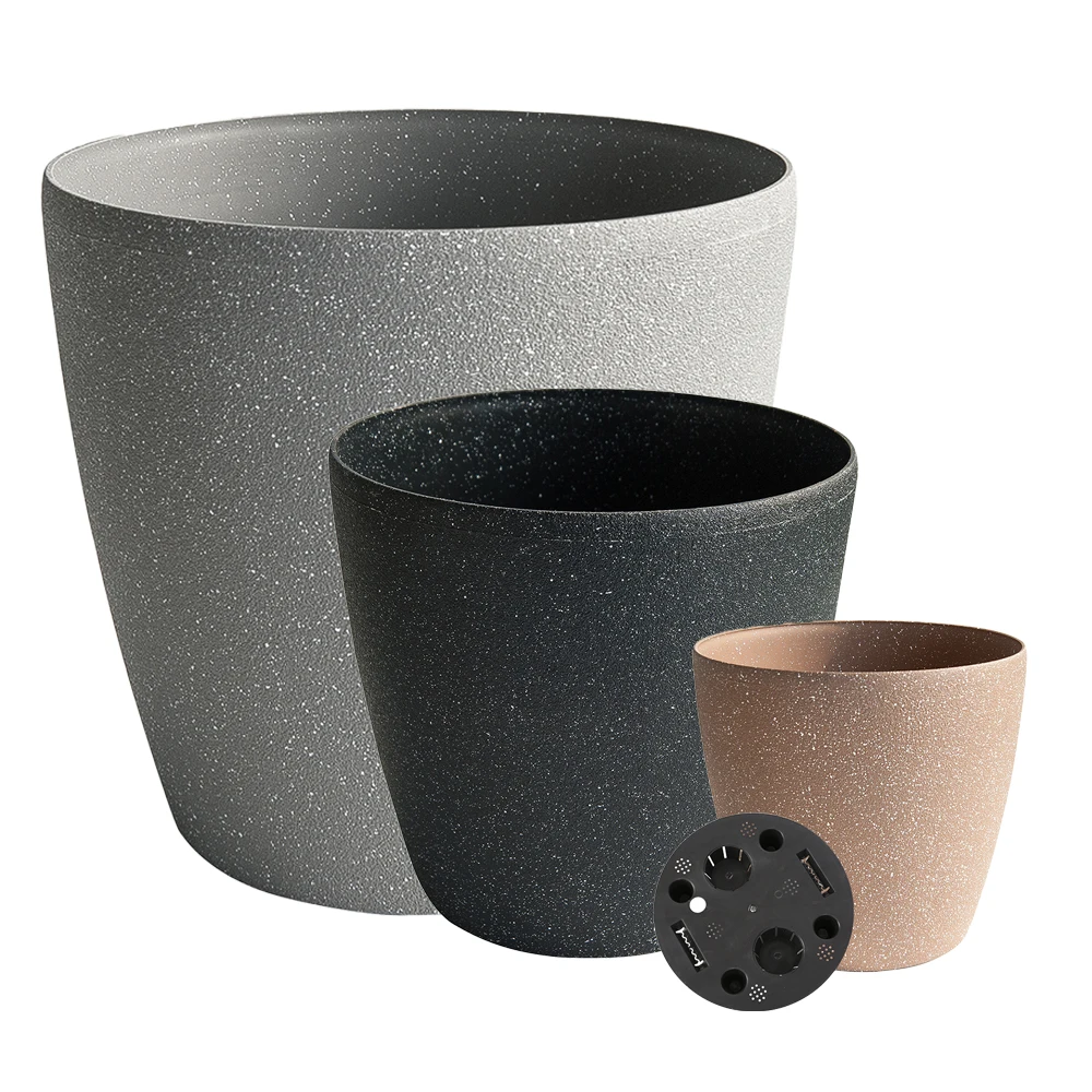 Garden sets decorative containers outdoor planters large flower plant pots