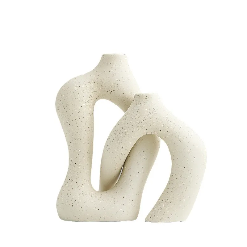 Unique design flower home garden tabletop decor ceramic vase nordic creative modern porcelain ceramic vase for decor