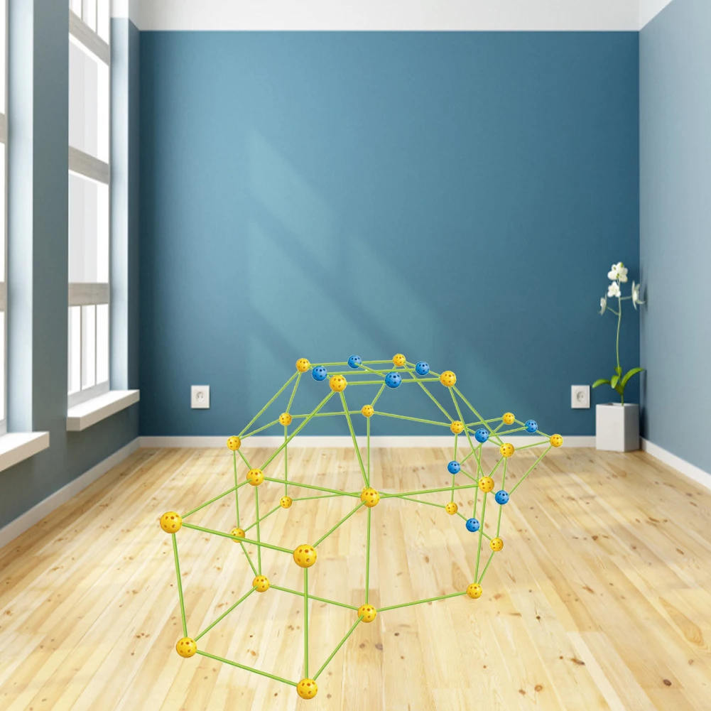  Замки туннели палатки Набор Новая детская конструкция форта здания Diy 3d игры дома строительные