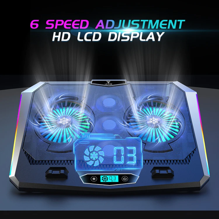 Adjustable Speed Adjustable Height, 2400 RPM CPU Cooling, Usb Powered Laptop Cooling Pad