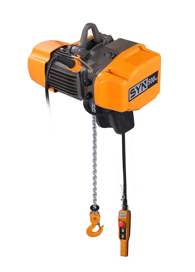 2 ton single Chain electric hoists 1 ton cheap hook chain suspension crane electric hoist