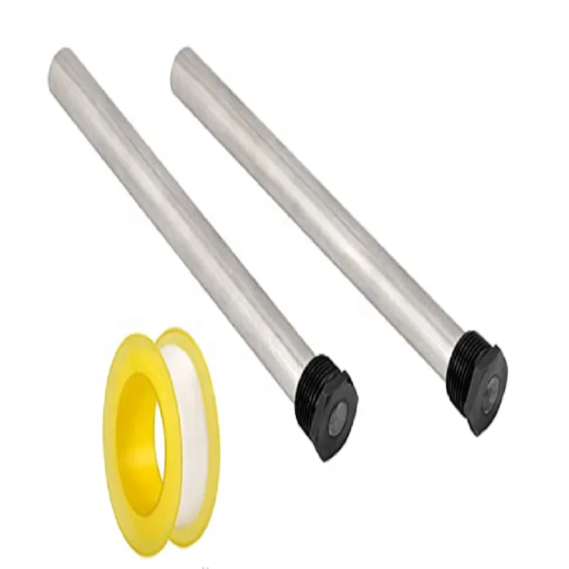 RV water heater magnesium anode rod packed with PTFE tape and sticker