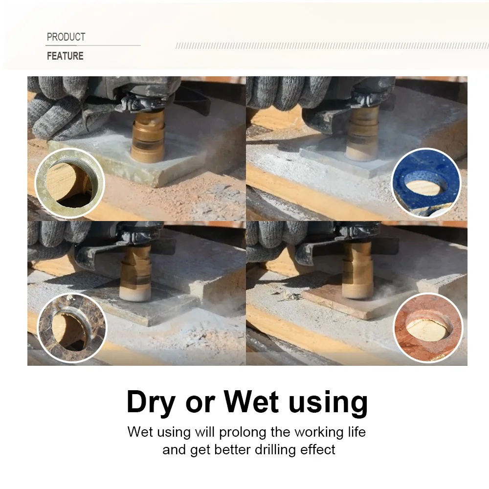 SHDIATOOL Diameter 4-125mm High Quality Diamond Core Drill Bit Hole Saw Hole Cutter Use For Tile Granite Marble Stone