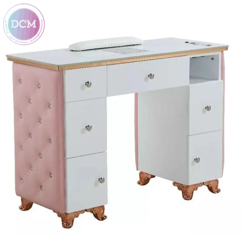 vented granite small manicure desk 100 cm nail bar station nails table with suction and filter