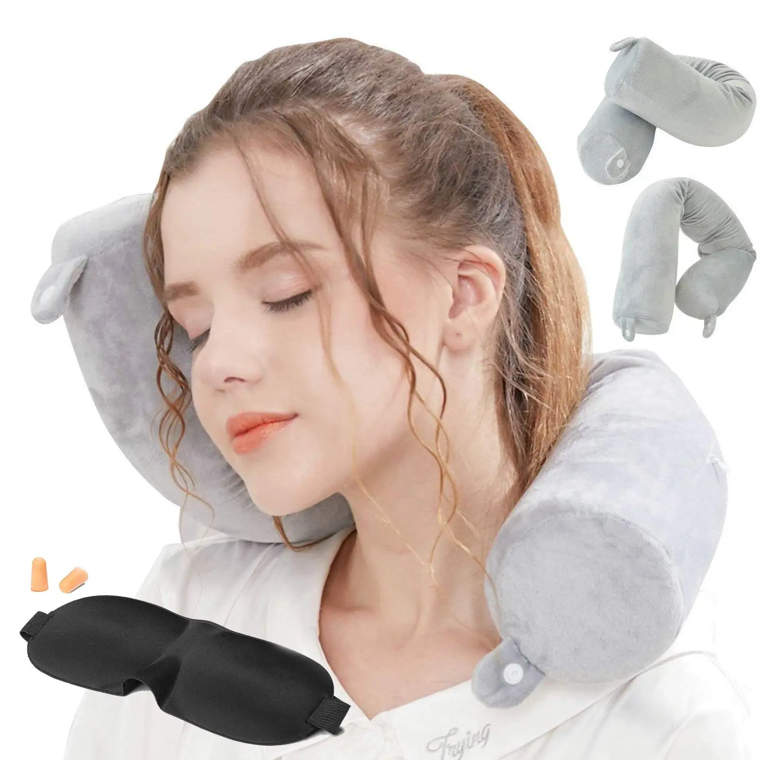 Personalized Twist Memory Foam Travel Pillow Neck Pillows Travel Accessories Traveling Adjustable Bendable Pillow