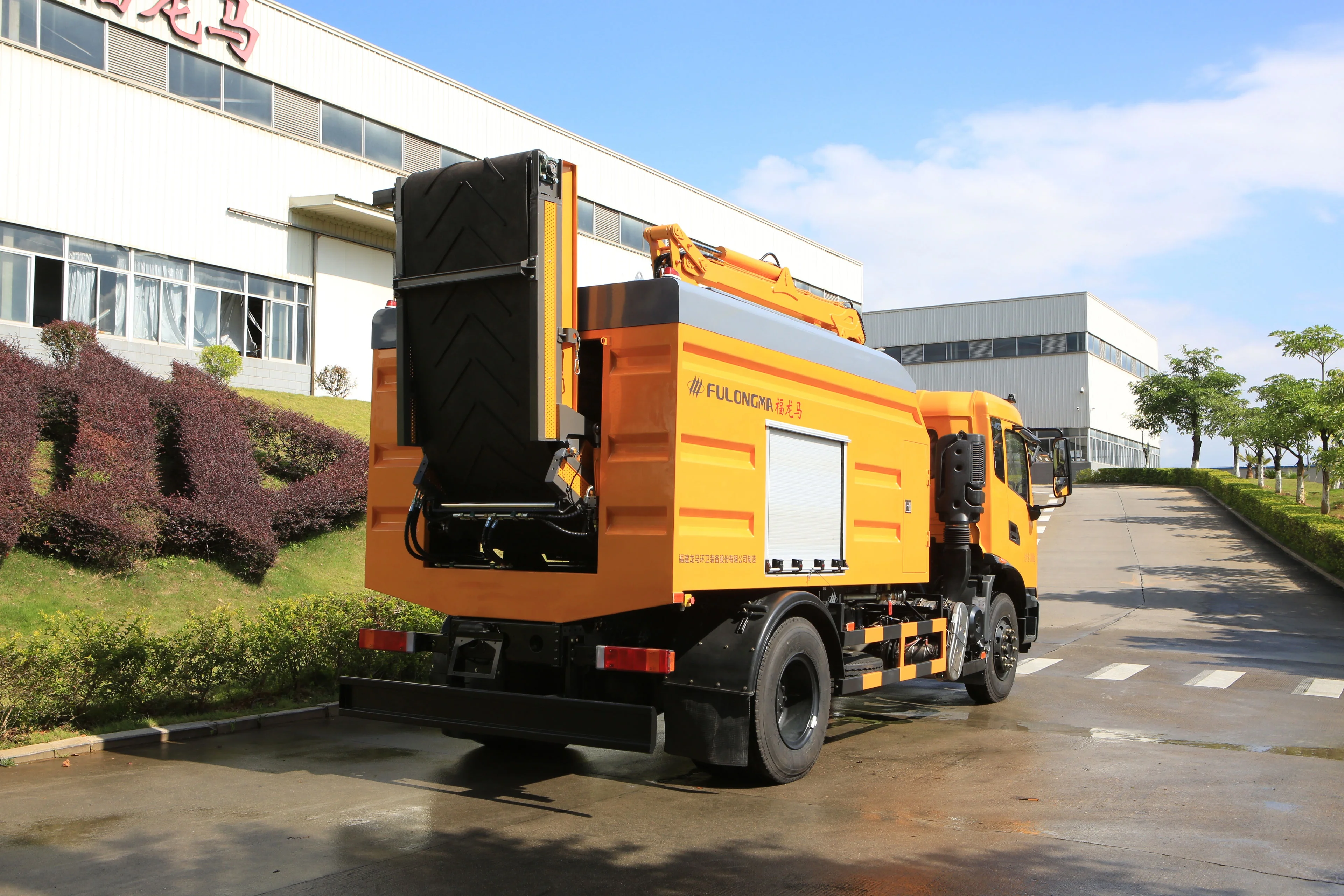 Мусорная машина FULONGMA для измельчения отходов, машина для измельчения отходов, грейфер