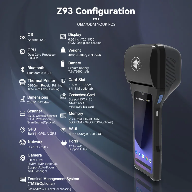 Touch screen kiosk ordering wireless vending machine for foods and drinks cashier eftpos roll printed eftpos machine