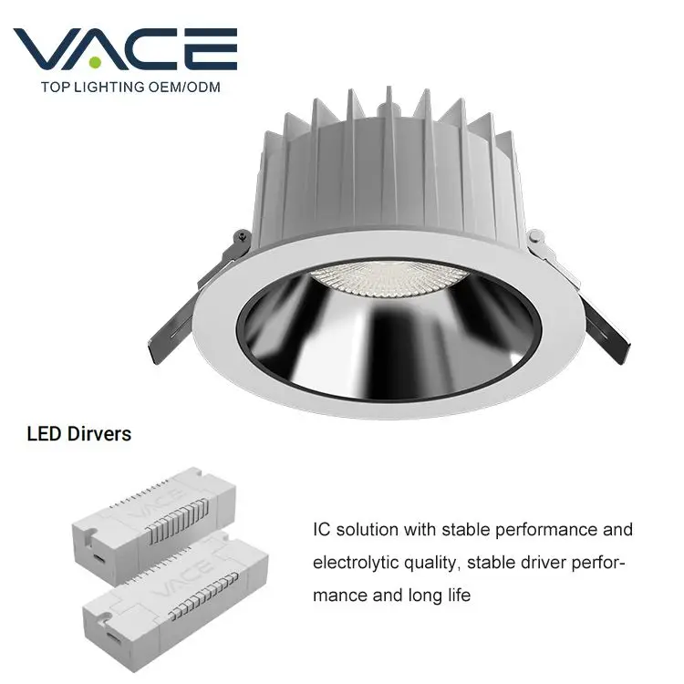 VACE Hot sale 18W 20W 30W 35W 45W 50W australia standard led dimmable downlight high power IP44