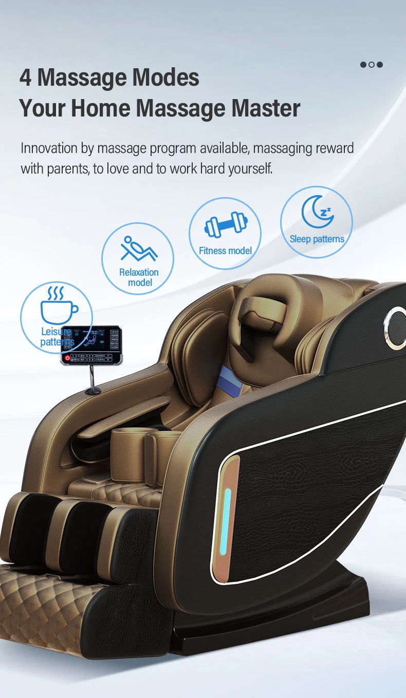 Wholesale High Quality New OEM Bill Operated Shiatsu Air Bags Large Recliner 4D Massage Chair for Sale