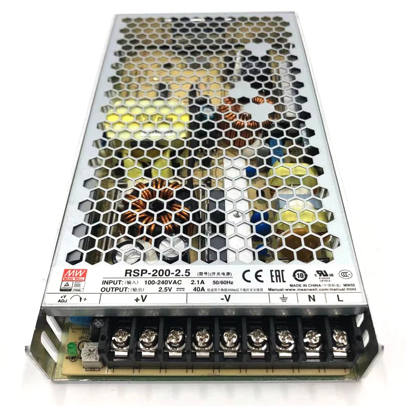 MEANWELL Switching Power Supply RSP-200 Series 2.5V~48V 40A~4.2A 200W Single Output With PFC Function
