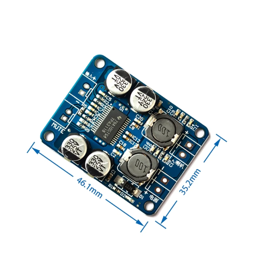 TPA3118 PBTL 60W Mono Digital Audio Amplifier Board AMP Module Chip 1X60W 4-8 Ohms Replace TPA3110