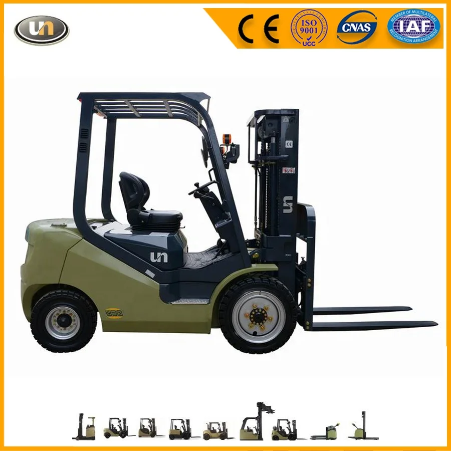 2.0 Ton UN Diesel Forklift with Optional Brand Engines and Max. Lifting Height at 6 M Truck for Sale