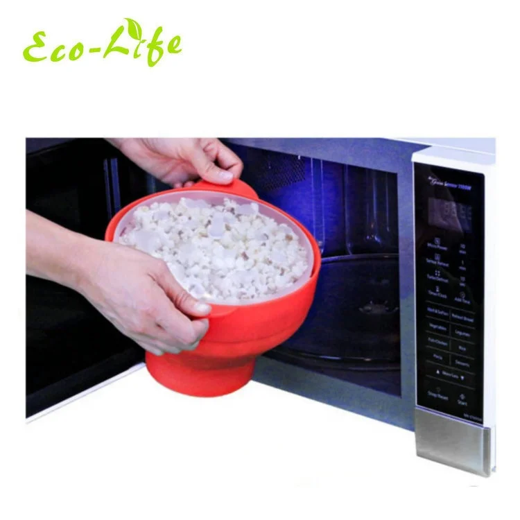 
Custom Logo Silicone Microwave Popcorn Popper with Handle Collapsible Silicone Popcorn Maker 
