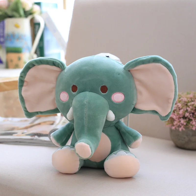 Hot Selling Stuffed Nursery Plush Toy Promotional Gifts With Logo Embroidery Custom Elephant Keychain For Christmas Activity