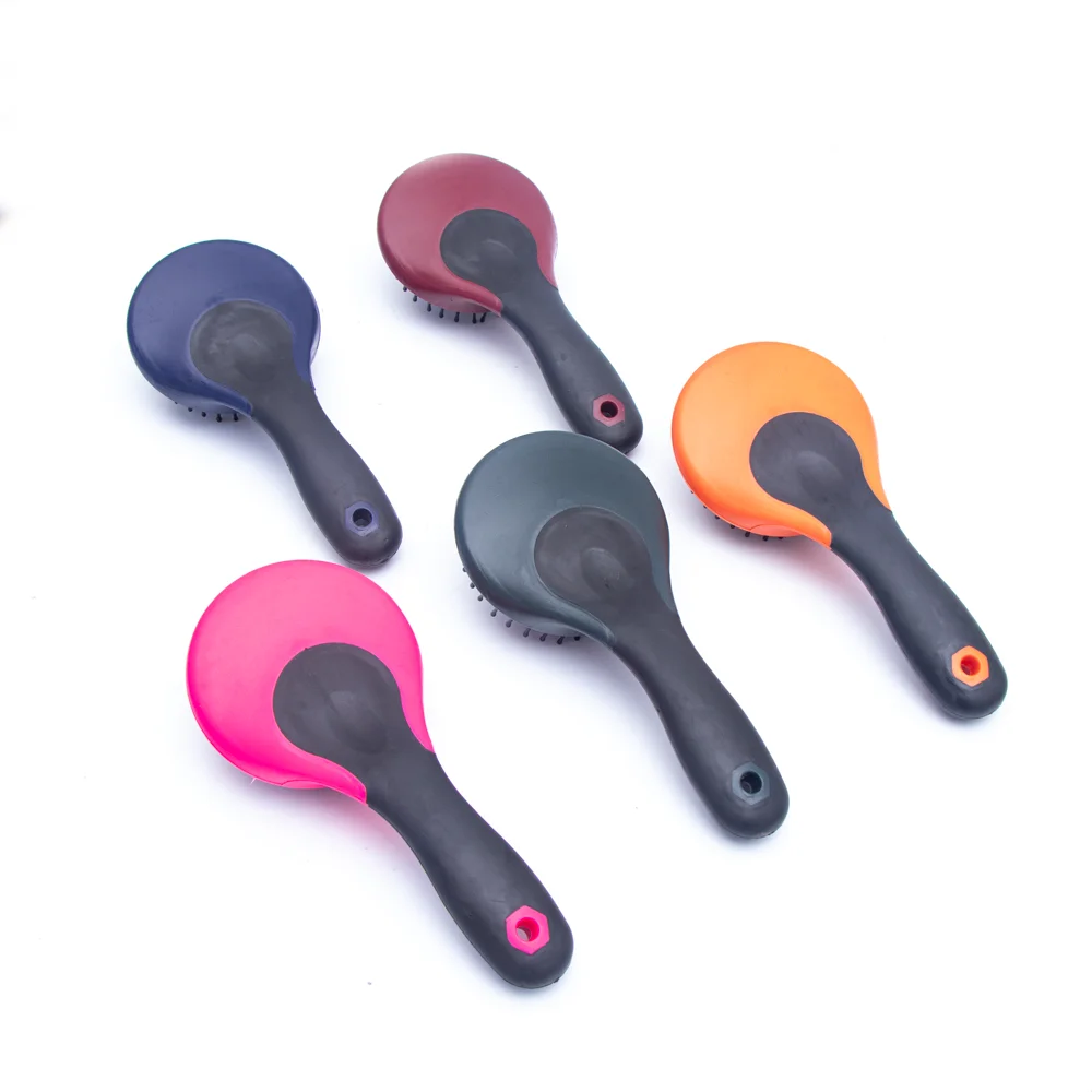 China Wholesale Soft Grip Horse Mane and Tail Brush Accept logo customization Multi Function Horse Cleaning Grooming Tools Brush