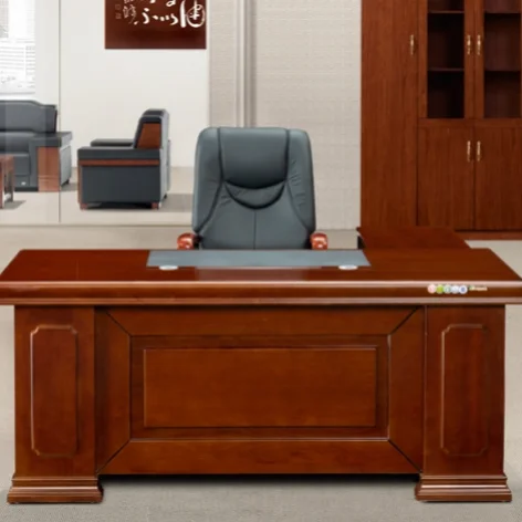 High End Modern General Manager Wood Veneer Luxurious Smart Executive Office Desk Furniture For New Building