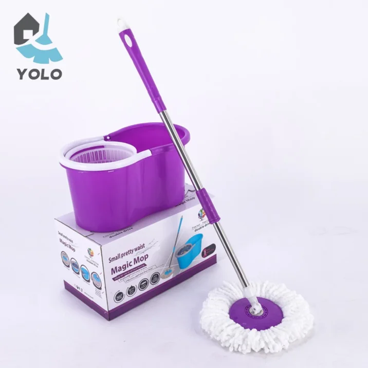Бытовая 360 Волшебная вращающаяся швабра и ведро из нержавеющей стали корзина для сушки легко очищаемая Швабра микрофибры