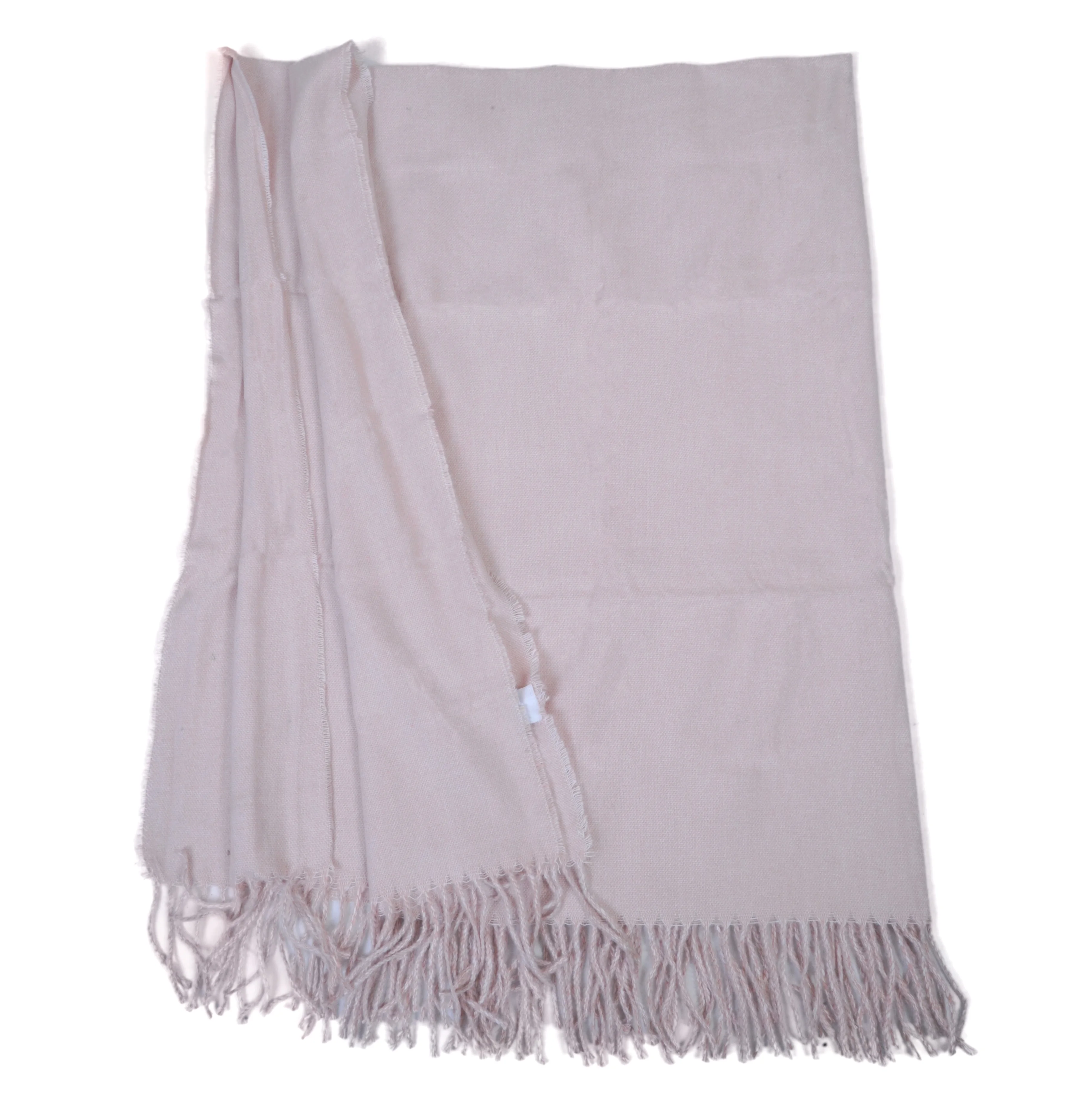 Fluffy Pure Baby Pink Solid Elegant Color Ribbon Bow Gift Polyester Feather Yarn Knitted Throw Blanket