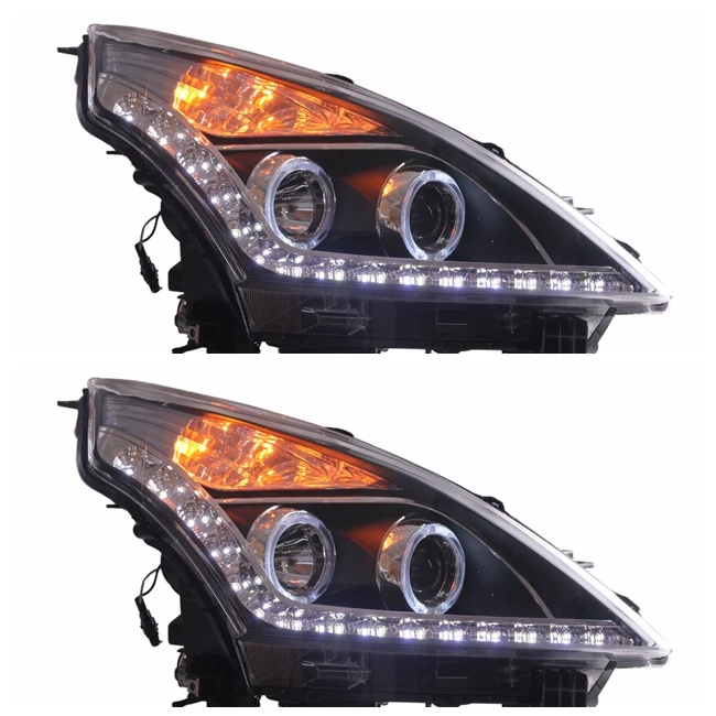 VLAND manufacturer for car lamp for Teana 2008 2009 2010 2011 2012  LED head light plug and play with Angel Eye