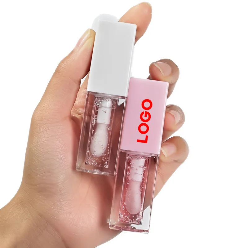 Organic custom logo lip balm plumping cruelty-free vegan containers tinted glow vegan lip gloss private label lip oil