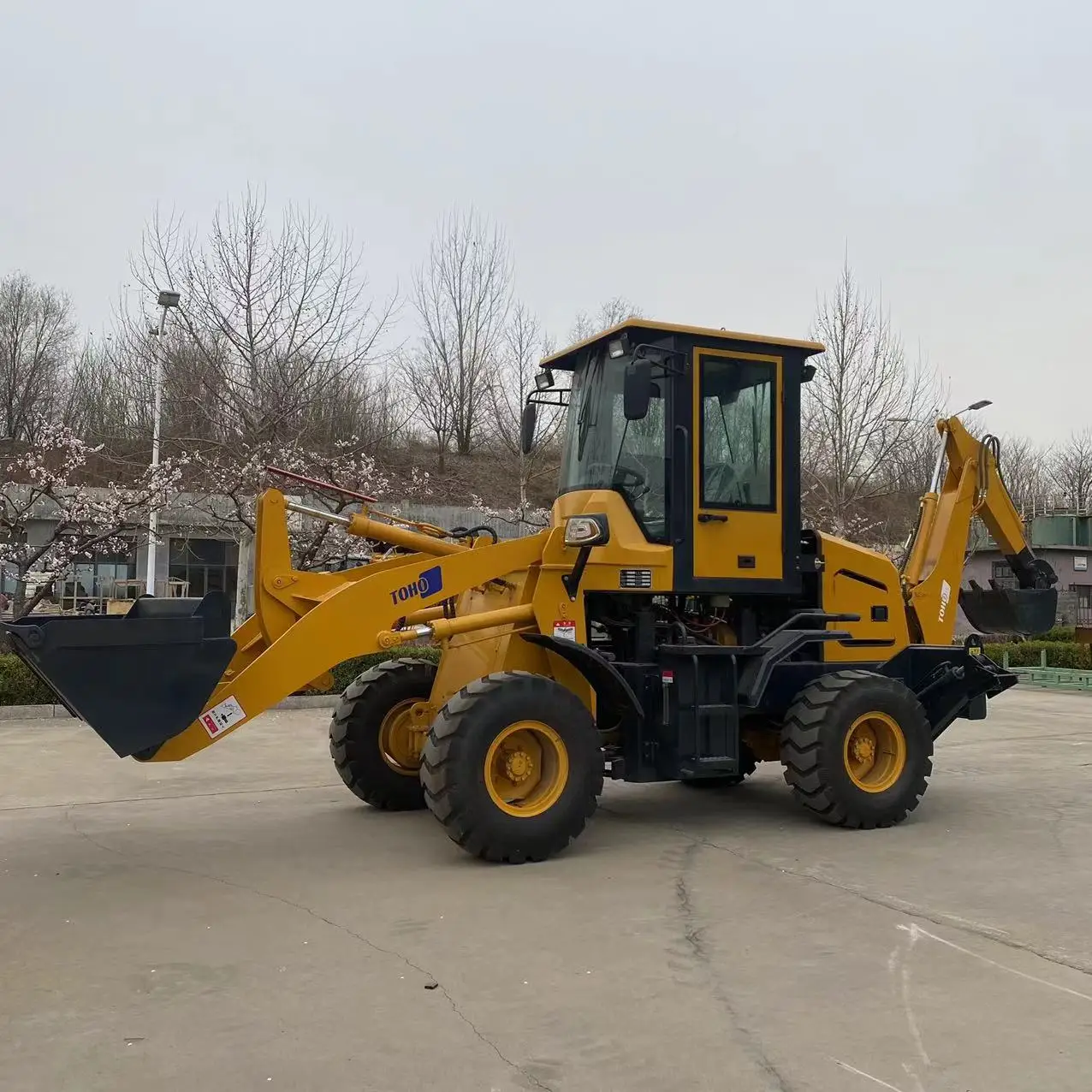 Earthmoving machinery hydraulic Backhoe wheel Loaders mini loader backhoe attachments