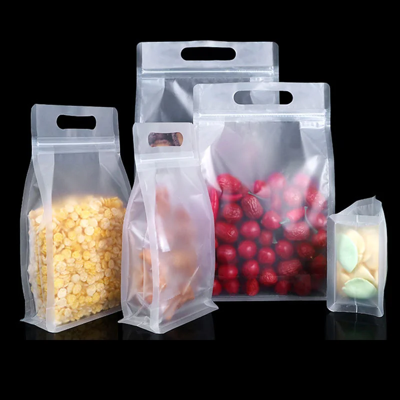 Carrier matt custom label plastic chicken packaging bulk gift coffee packing bags