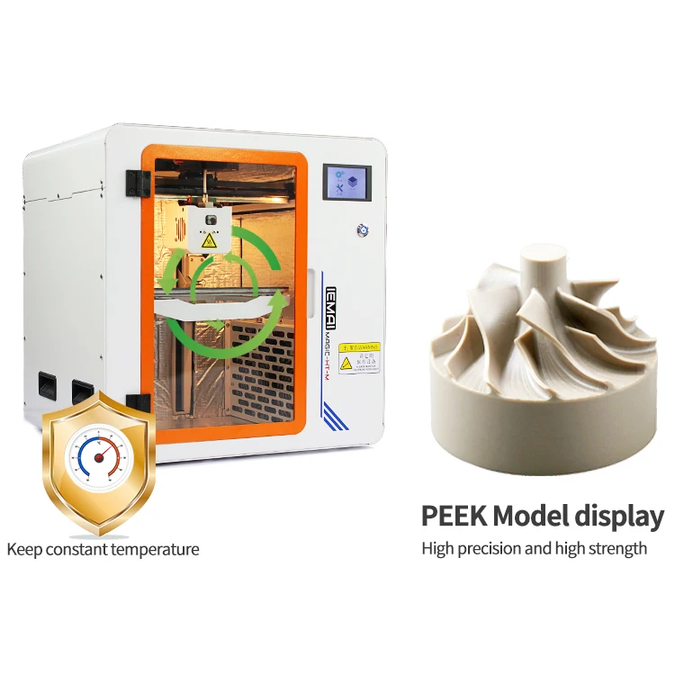 Высокотемпературный 3D-принтер с Экструдером 450 градусов Цельсия камера подогревом для быстрого прототипирования из прочных материалов