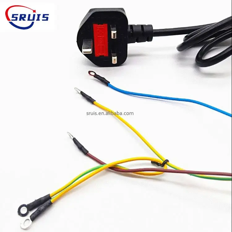0.5M 1.0MM Laptop Connector Socket Three Ways 3XC13 Splitter Pdu Y Triple C13 Uk Triple Computer Power Cord
