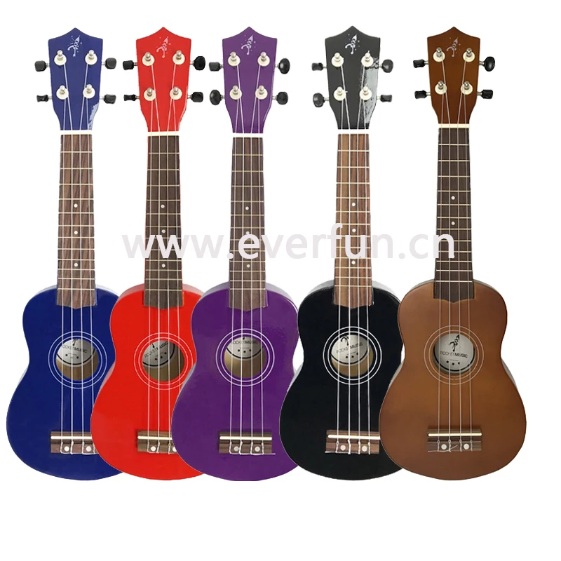 soprano ukulele  21' UKULELE CHEAPER UKULELE OEM COLORFUL 23' CONCERT WOOD GUITAR