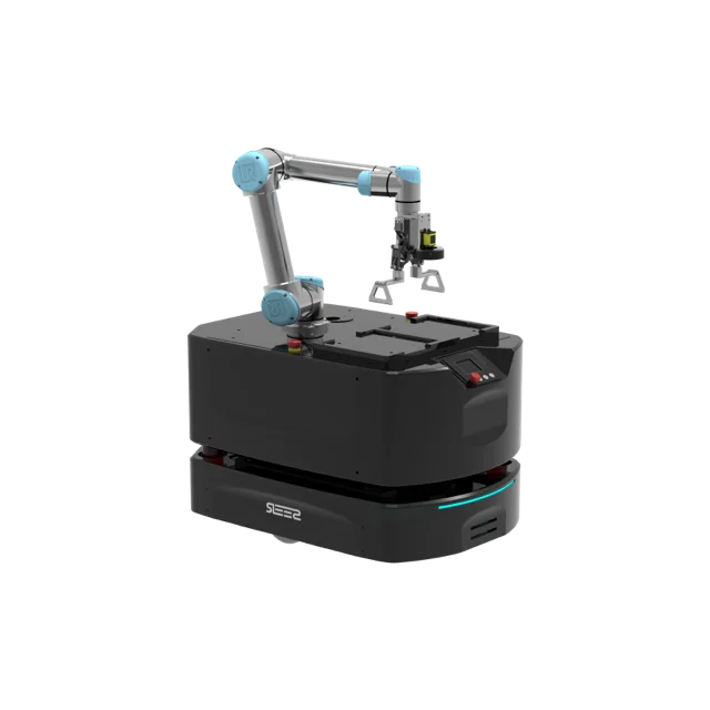 AMB-powered Autonomous Warehouse Robots are built by mounting robotic arm on the AMB series unmanned chassis Composite Robot